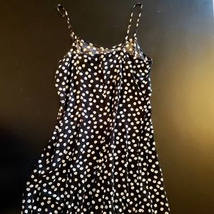 Black sunflower skater dress
